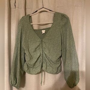 H&M cropped blouse